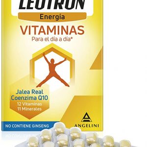 LEOTRON Vitaminas - 30 comprimidos- Energía que se nota - Complemento alimenticio con Jalea Real, Coenzima Q10, 12 vitaminas y 11 minerales. Envase para 30 días. A partir de 12 años.