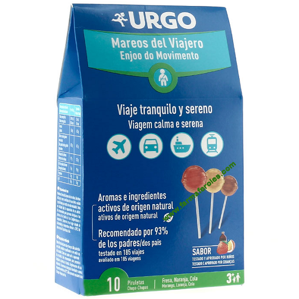 PIRULETAS URGO MAREO VIAJES